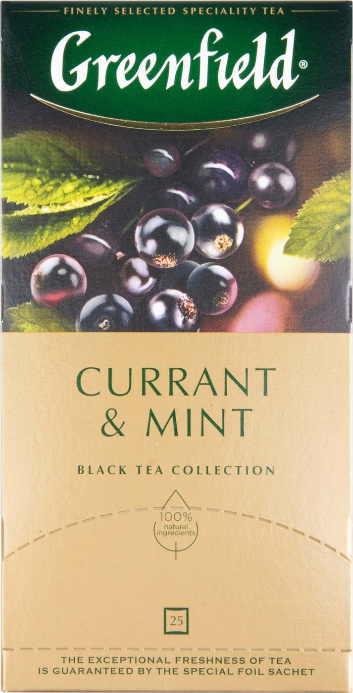 Изображение товара Чай черный Greenfield Currant&Mint 25*1.8г