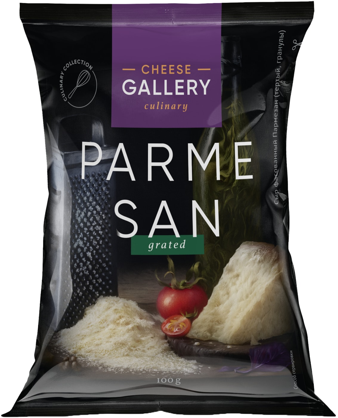 Изображение товара Сыр Cheese Gallery Пармезан тертый гранулы 100г