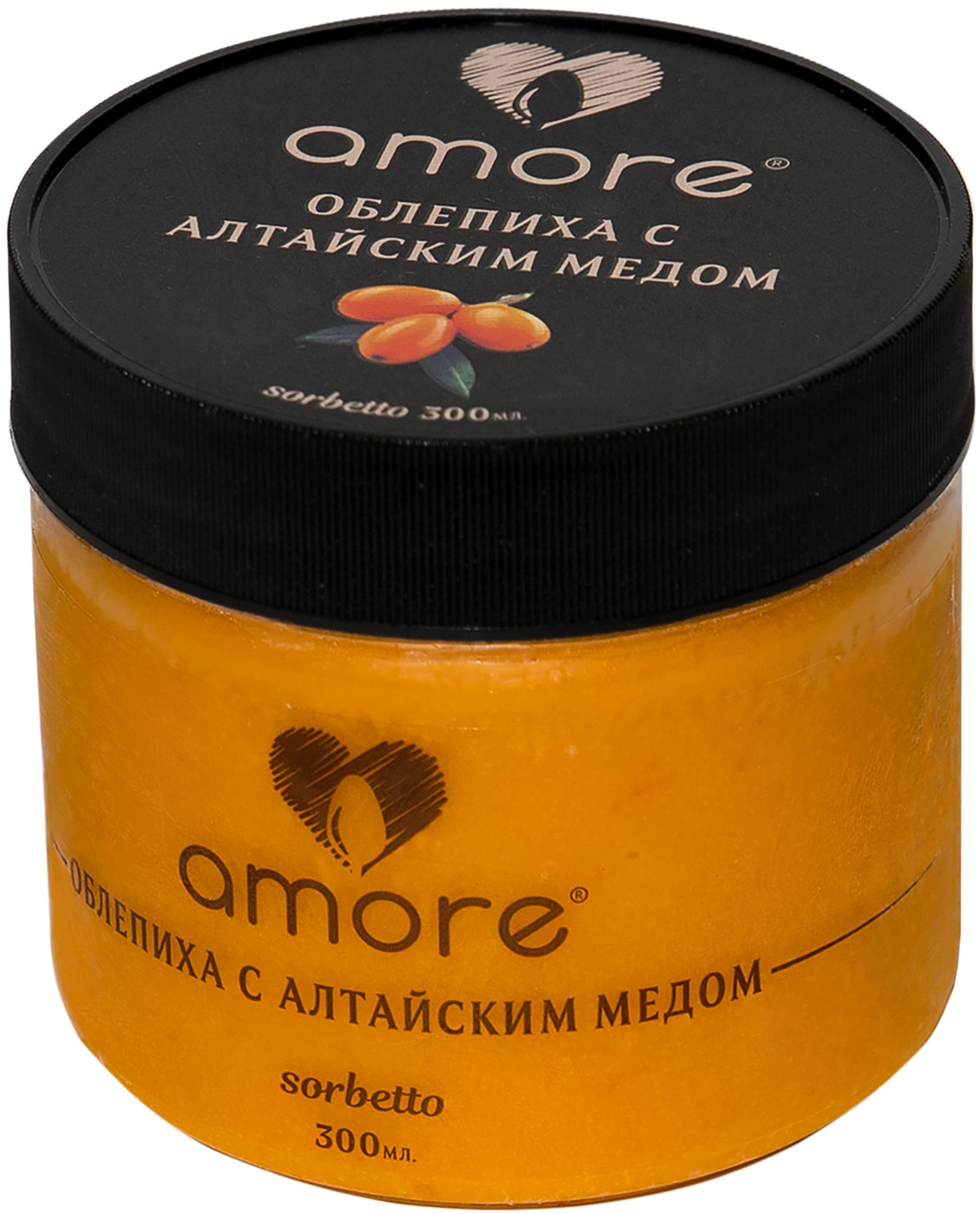 Изображение товара Сорбет Amore Молочное Облепиха с алтайским медом 300мл