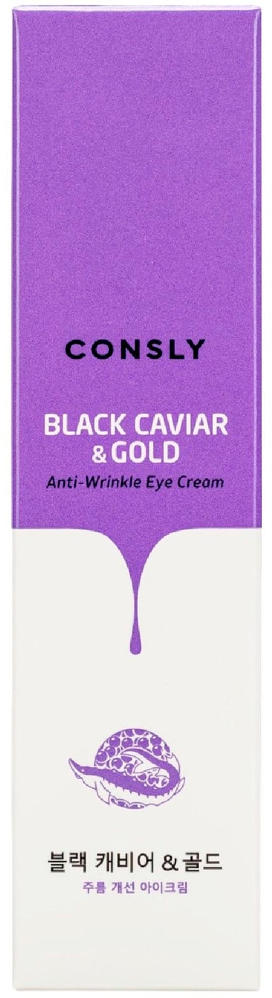 Изображение товара Consly Крем для век от морщин с золотом и экстрактом чёрной икры 25 мл