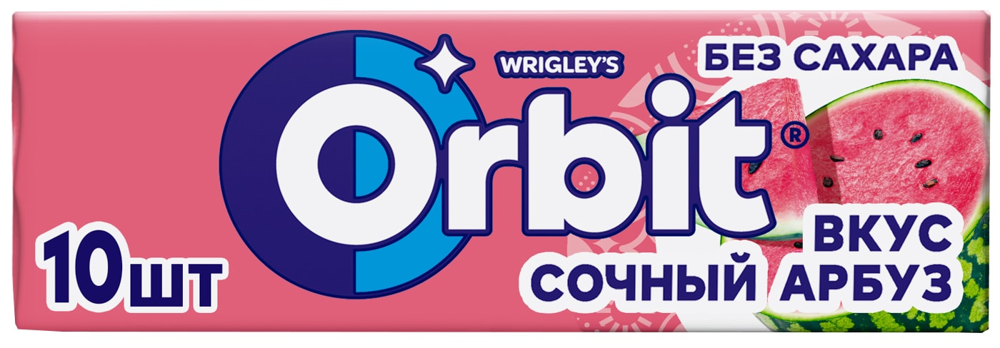 Изображение товара Жевательная резинка Orbit Сочный арбуз 13.6г