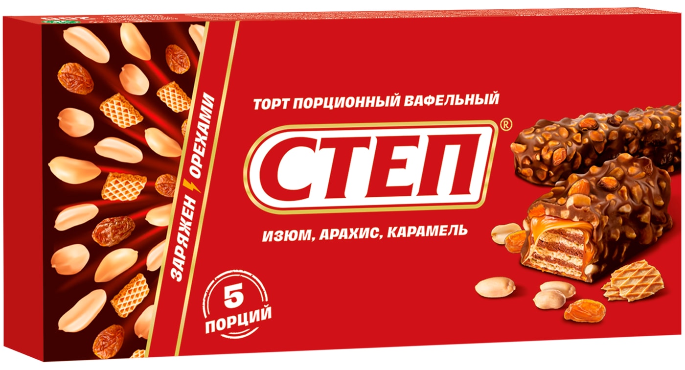 Изображение товара Торт вафельный СТЕП глазированный 200г