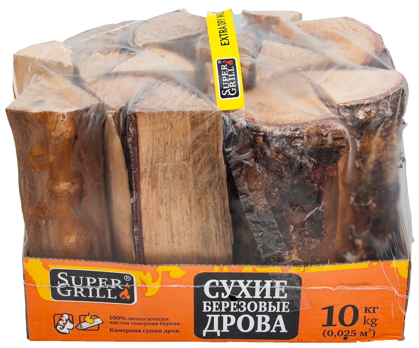 Изображение товара Дрова SuperGrill березовые 10кг