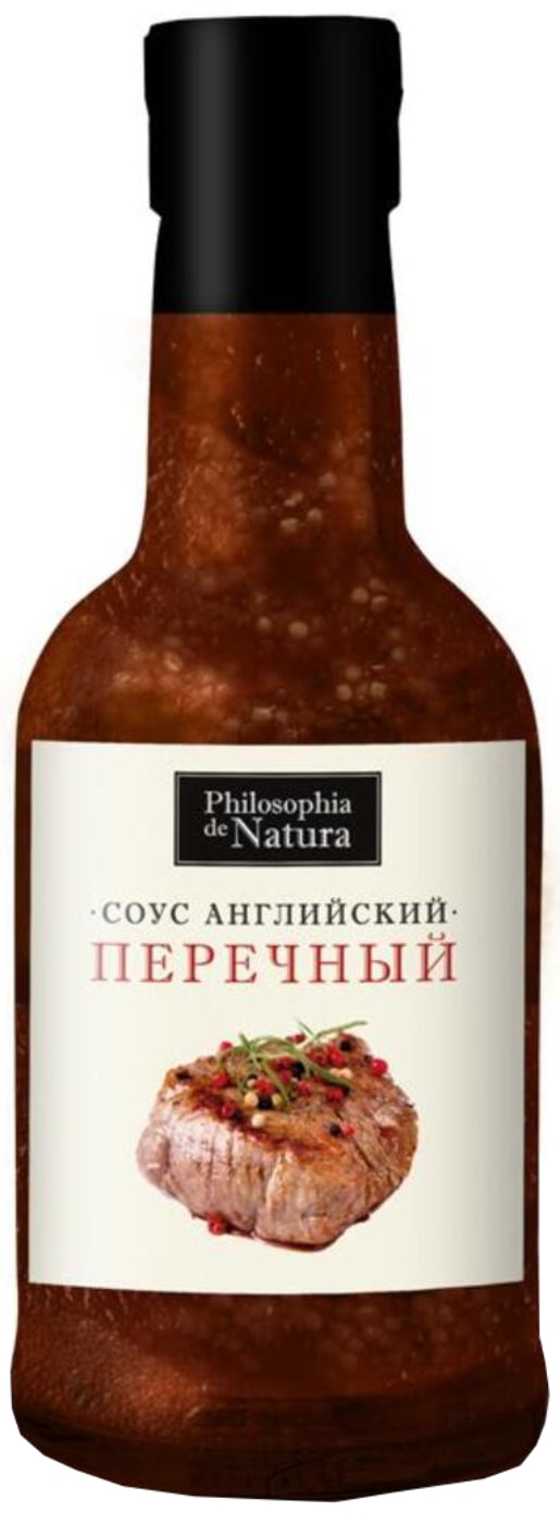 Изображение товара Соус Philosophia de Natura перечный 230г натуральный для мяса и птицы