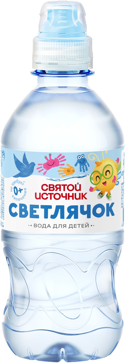 Изображение товара Вода Святой Источник Светлячок детская негазированная 330мл в ассортименте
