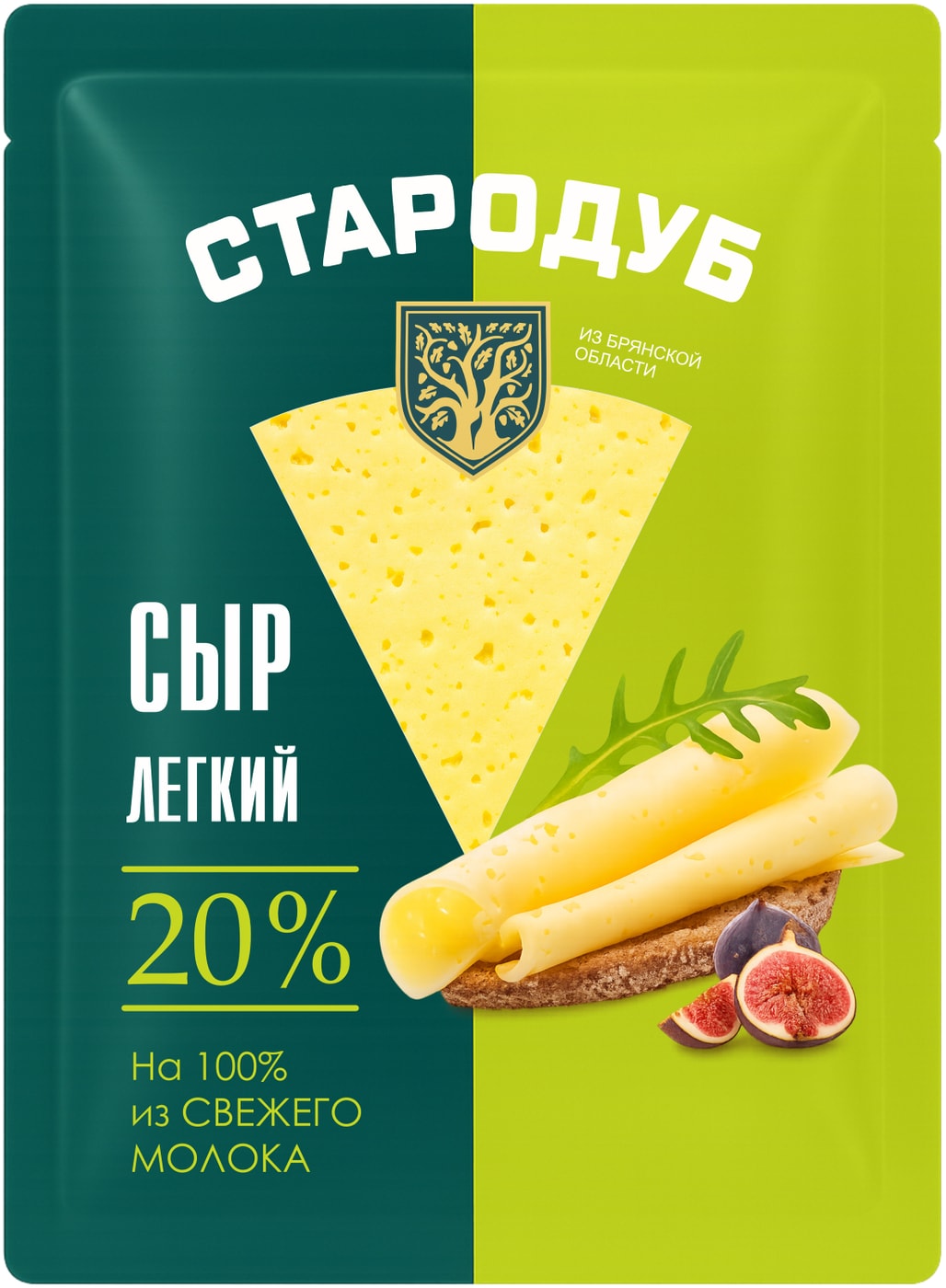 Изображение товара Сыр Стародуб Легкий 20% 150г натуральный полутвердый сыр Россия