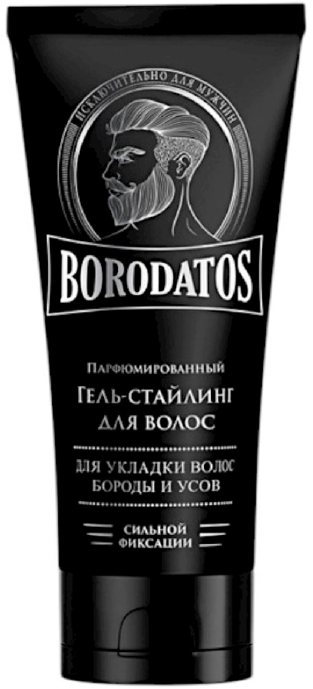 Изображение товара Гель-стайлинг для волос Borodatos сильной фиксации парфюмированный 75мл