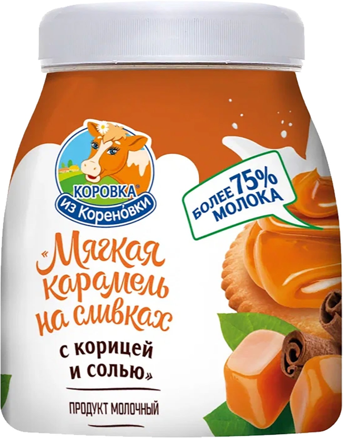 Изображение товара Карамель мягкая Коровка из Кореновки На сливках корица и соль 19% 340г