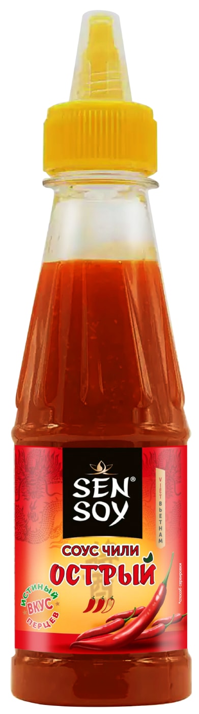 Изображение товара Соус Sen Soy чили Острый 200 г — острый соус для мяса, рыбы и овощей