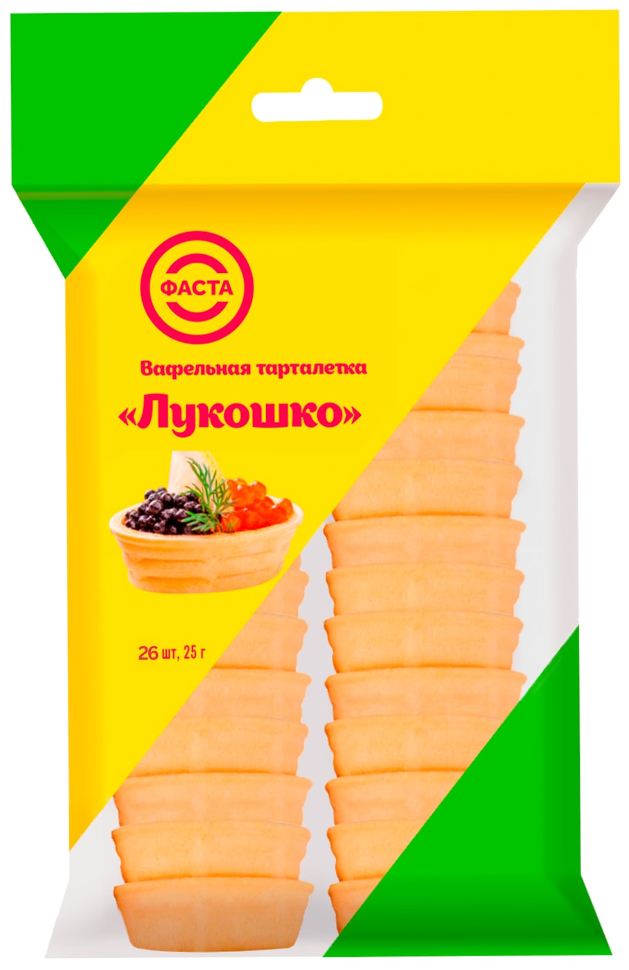 Изображение товара Тарталетка Фаста Вафельная Лукошко 25г