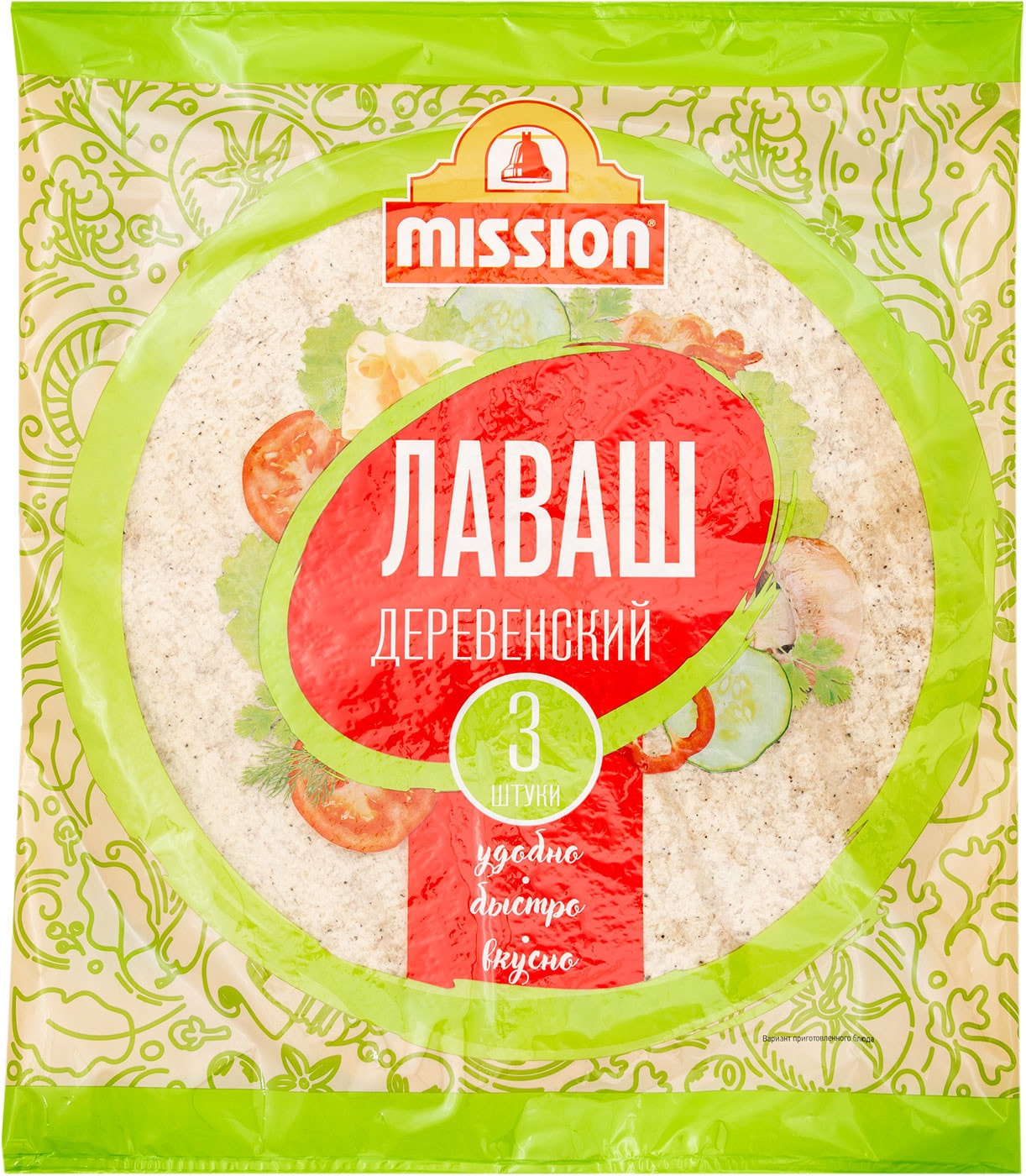 Изображение товара Лаваш Mission Деревеский 270г 3шт