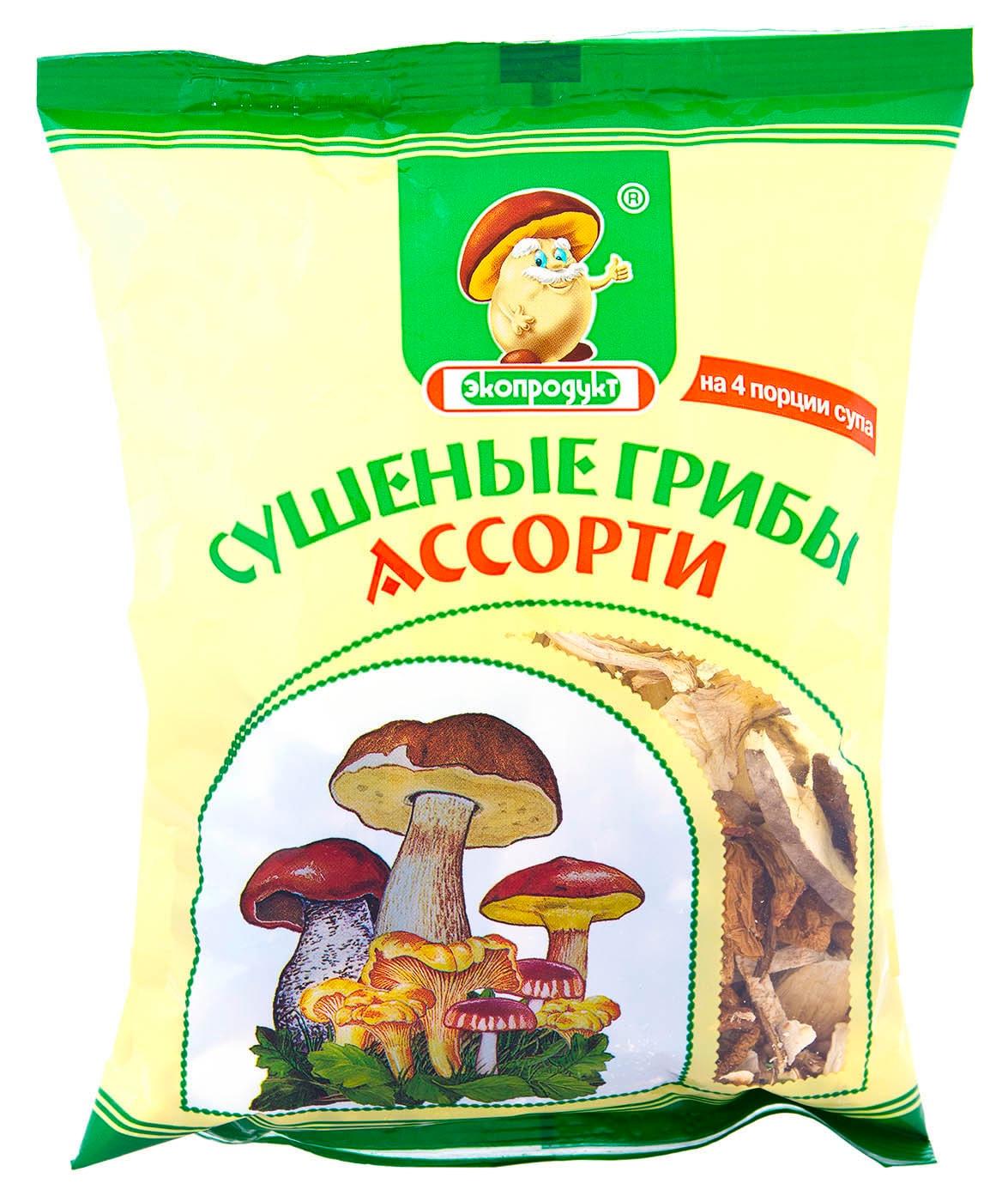 Изображение товара Грибы Экопродукт Ассорти сушеные 50г