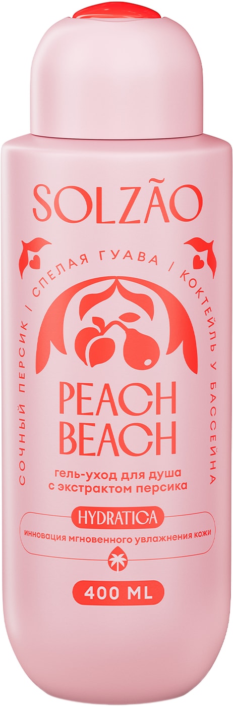 Изображение товара Гель для душа Solzao Peach Beach с экстрактом персика 400 мл для женщин