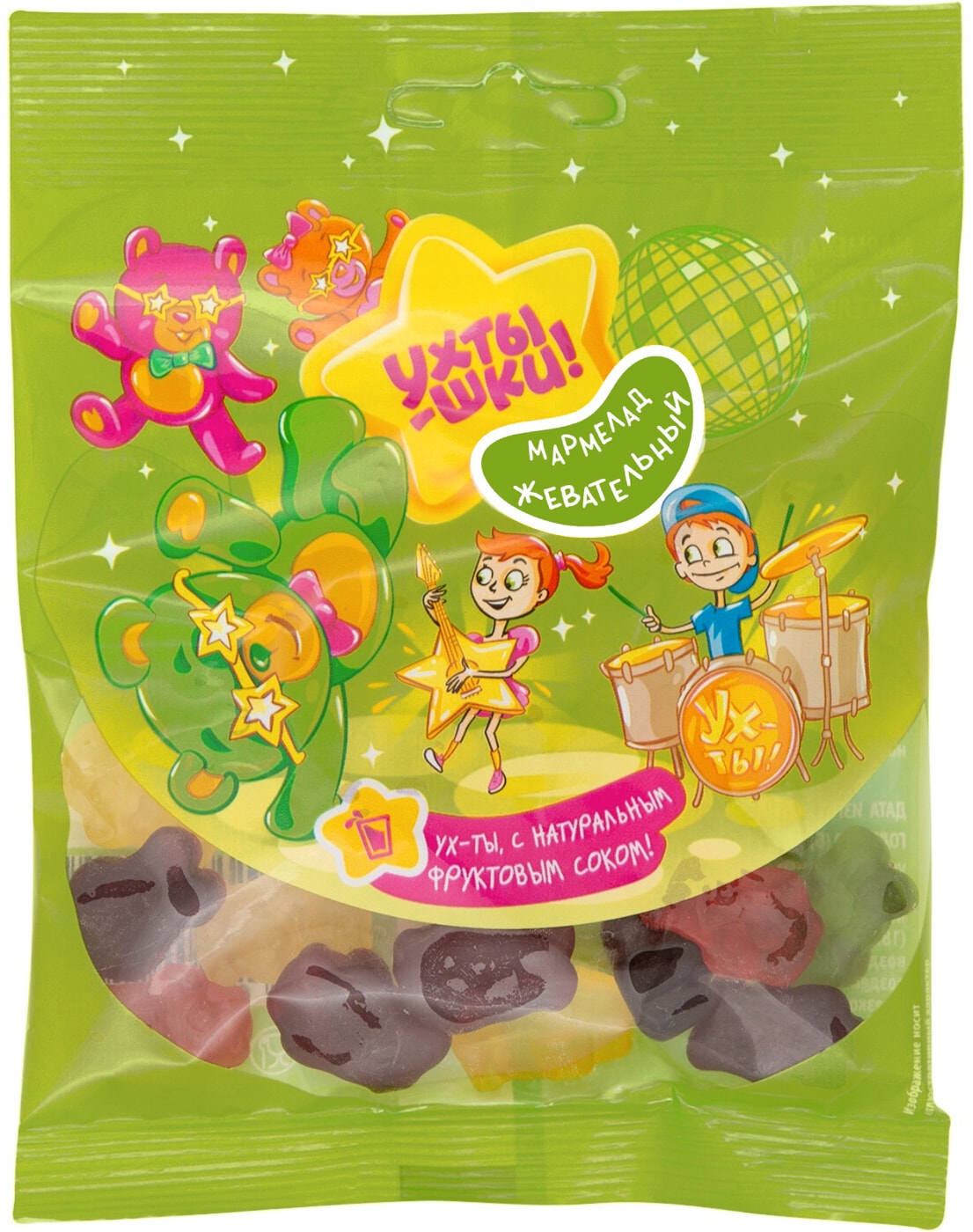 Изображение товара Мармелад Ухтышки жевательный Медведи 70г