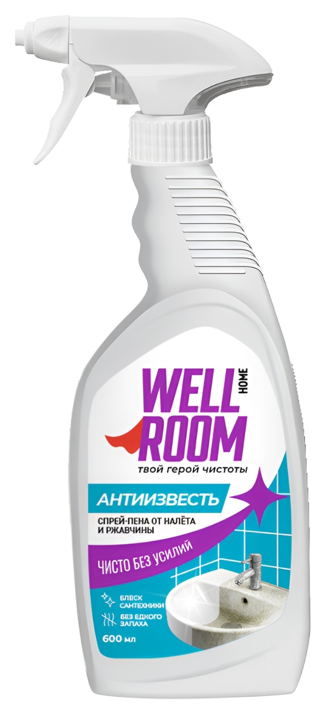 Изображение товара Средство чистящее Wellroom Антиизвесть от известковых загрязнений 600мл