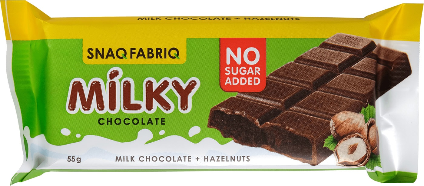 Изображение товара Молочный Snaq Fabriq С шоколадно-ореховой пастой 55г