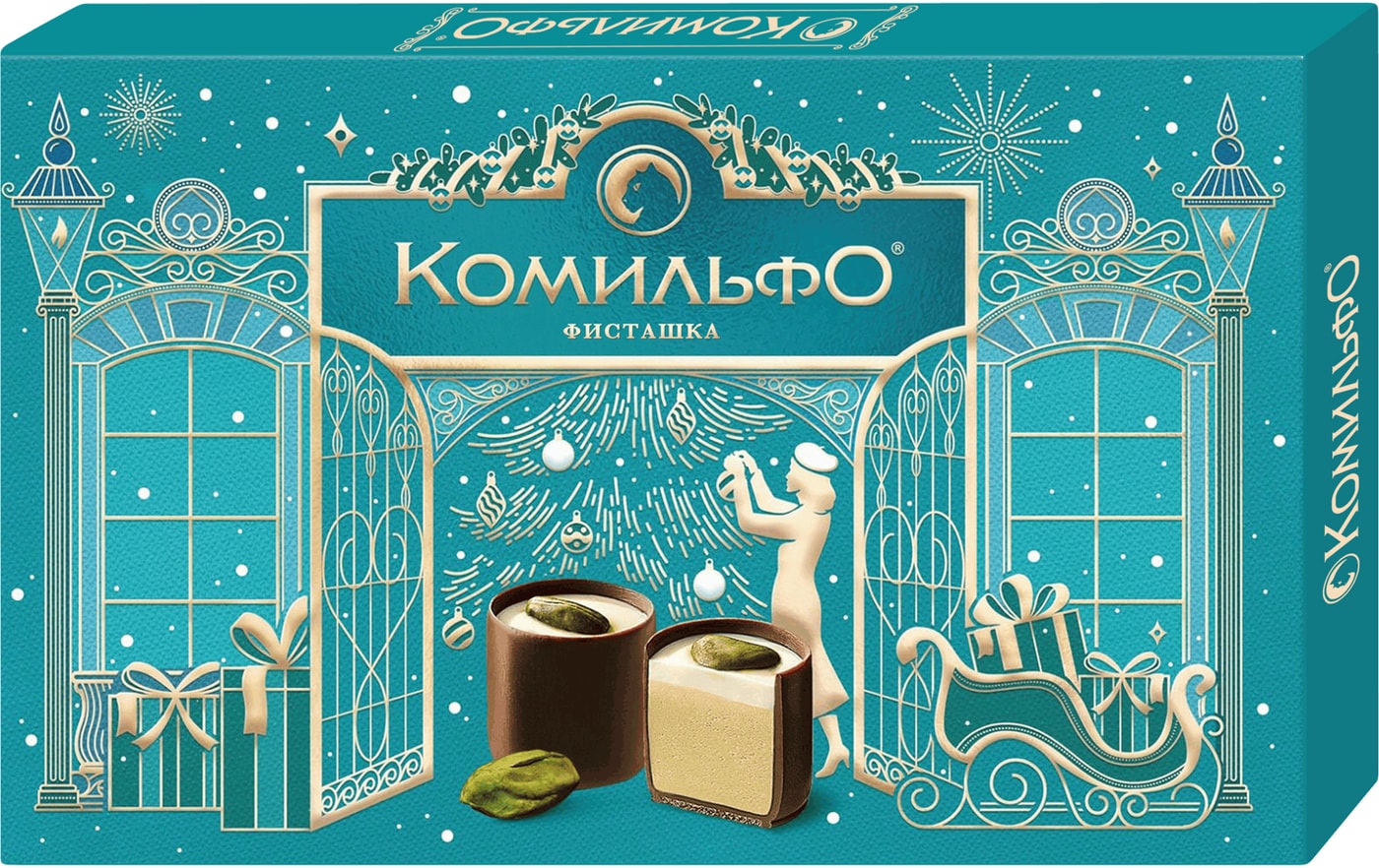 Изображение товара Шоколадные конфеты Комильфо с фисташкой 116г от Nestle вкусный подарок
