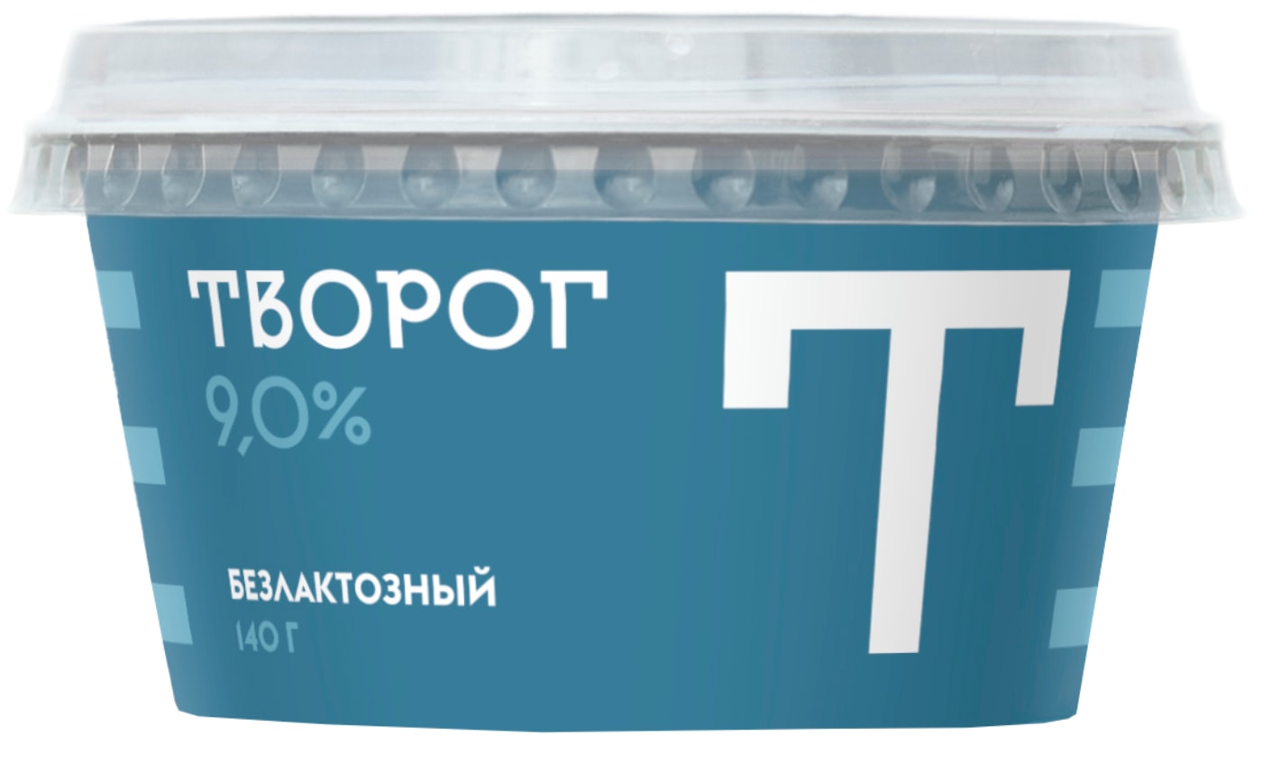 Изображение товара Творог Братья Чебурашкины безлактозный 9% 140г