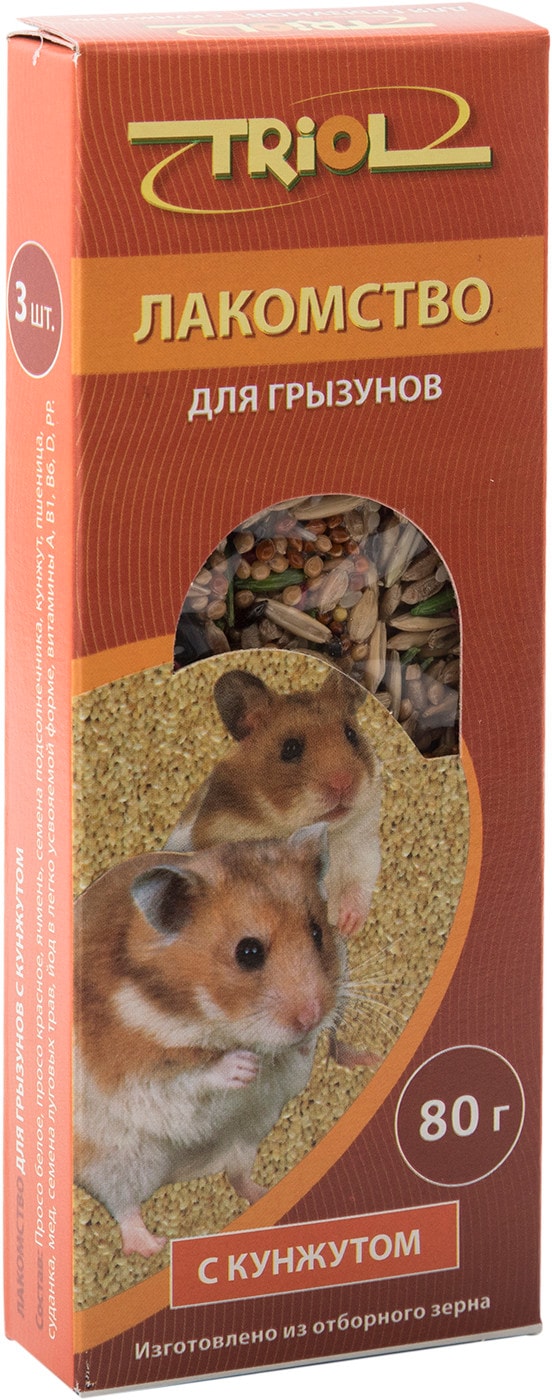 Изображение товара Лакомство для грызунов Triol с кунжутом 80г