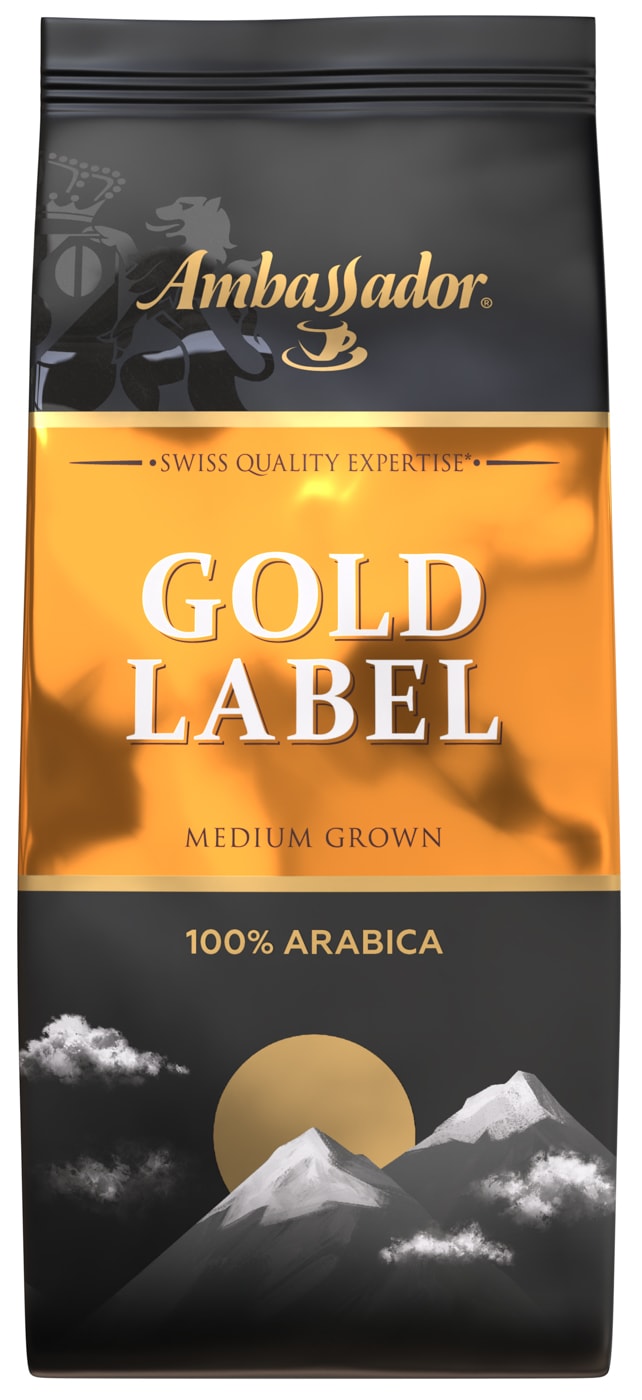Изображение товара Кофе молотый Ambassador Gold Label 200г - Премиальный кофе Арабика