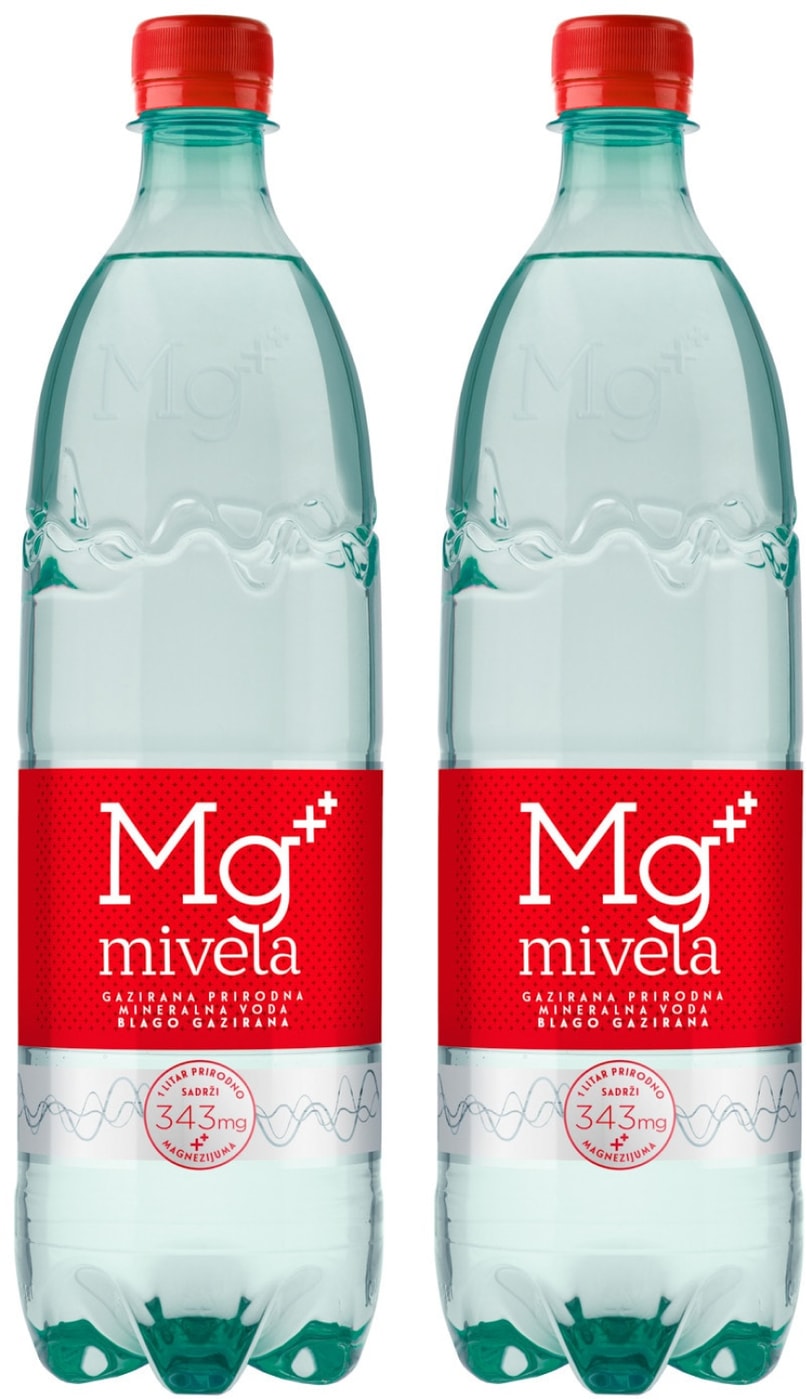 Изображение товара Вода Mg Mivela минеральная лечебно-столовая слабогазированная 1л