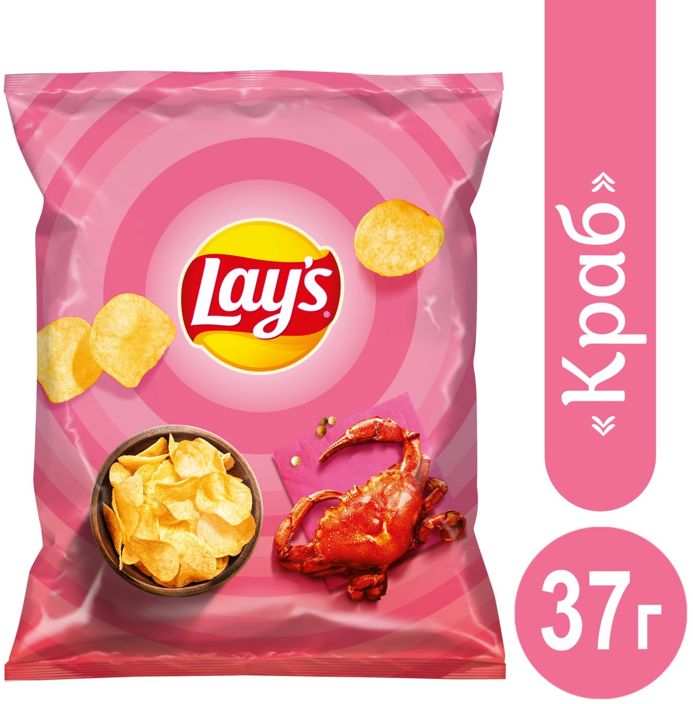 Изображение товара Чипсы Lays Краб 37г