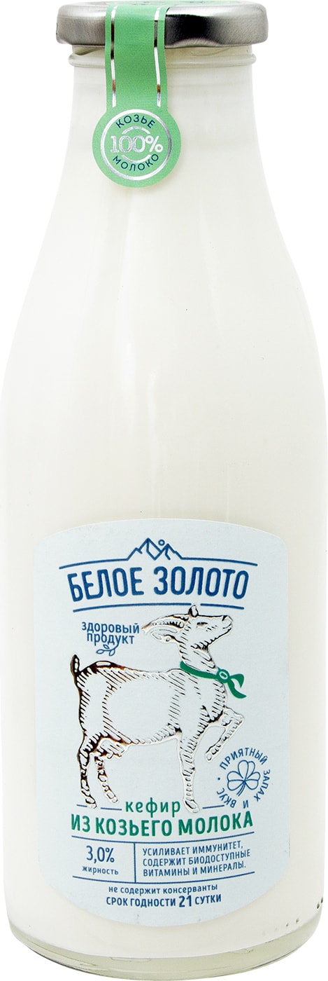 Изображение товара Кефир Белое золото из козьего молока 500мл