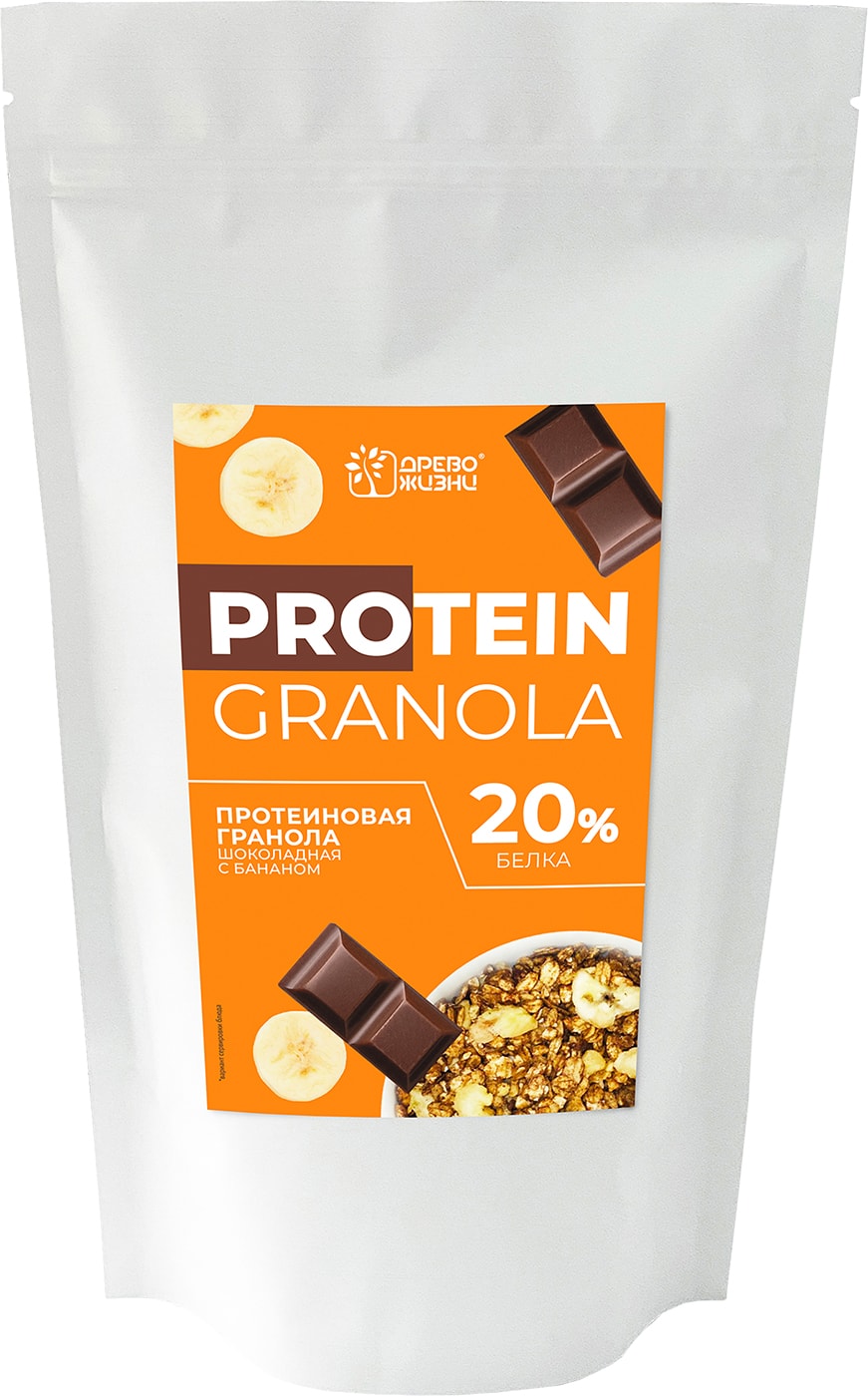 Изображение товара Гранола Дерево Жизни Протеиновая шоколад банан 250 г