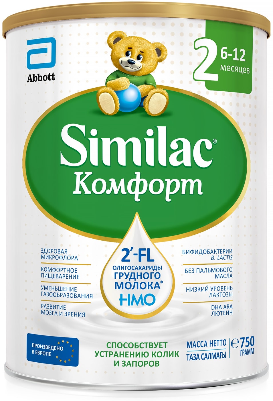 Изображение товара Молочная смесь Similac Комфорт 2 для детей от 6 месяцев 750 г с 2-FL и DHA