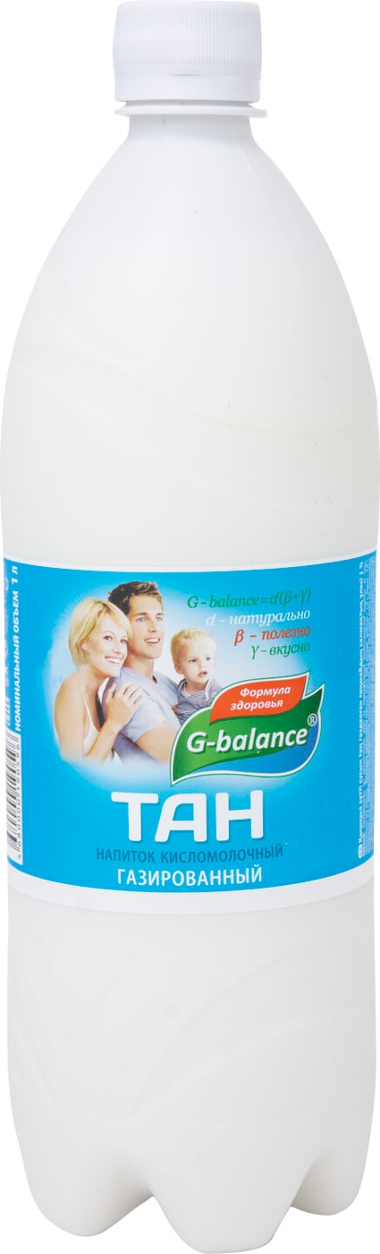 Изображение товара Газированный кисломолочный напиток G-balance Танк 1% - натуральное освежение
