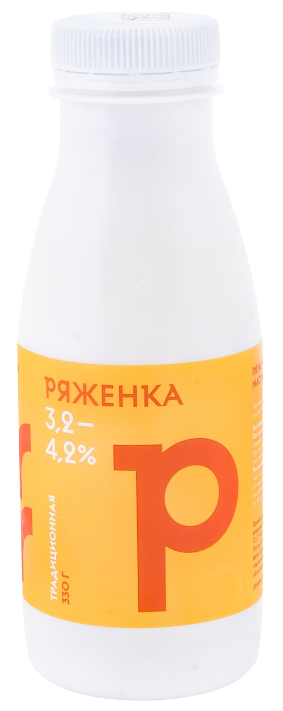 Изображение товара Ряженка Братья Чебурашкины 3.2-4.2% 330мл