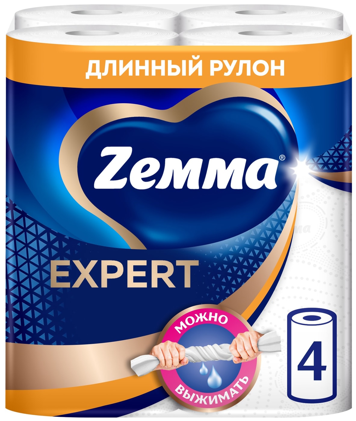 Изображение товара Бумажные полотенца Zemma Expert 4 рулона Изображение товара Бумажные полотенца Zemma Expert 4 рулона