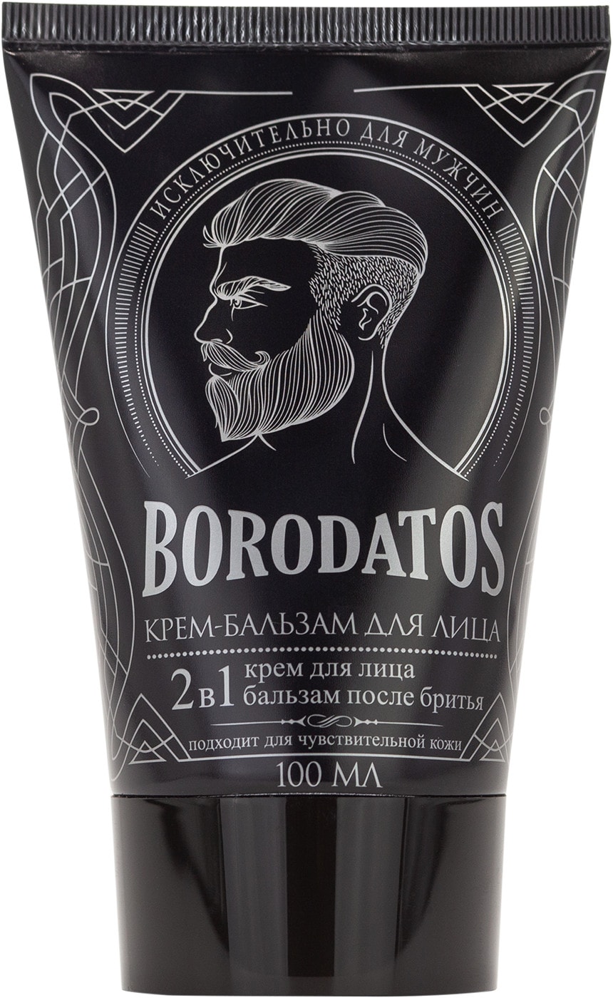 Изображение товара Крем-бальзам для лица Borodatos 2в1 после бритья 100мл