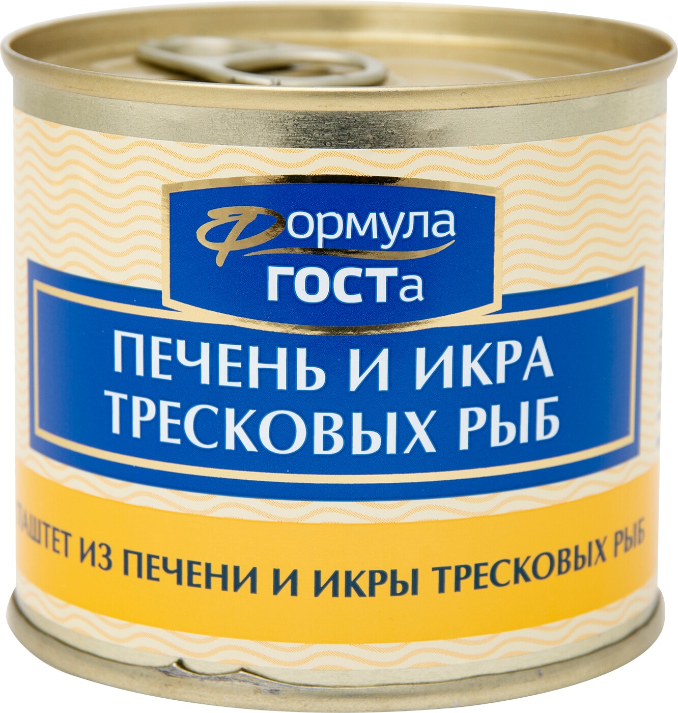 Изображение товара Паштет из печени и икры тресковых рыб Формула Госта 220 г Россия