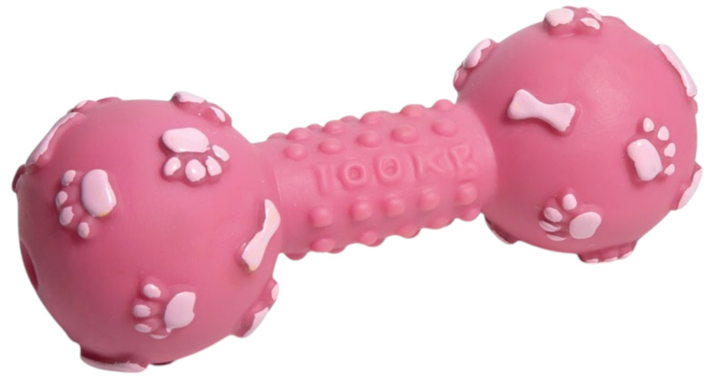 Изображение товара Triol Гантель с лапками и косточками 14 см для собак