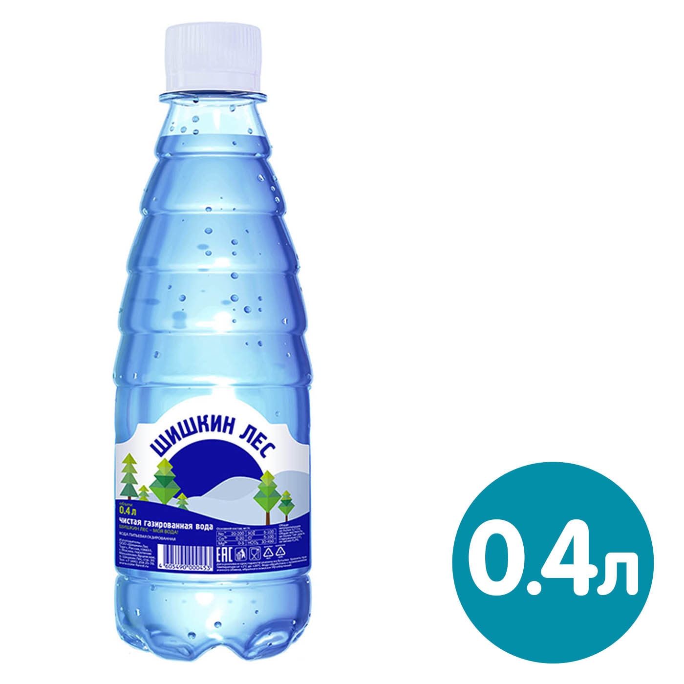 Изображение товара Вода Шишкин Лес питьевая газированная 400мл