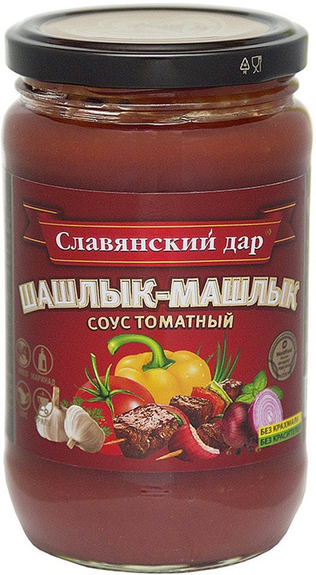 Изображение товара Соус Славянский дар томатный Шашлык-машлык 360г