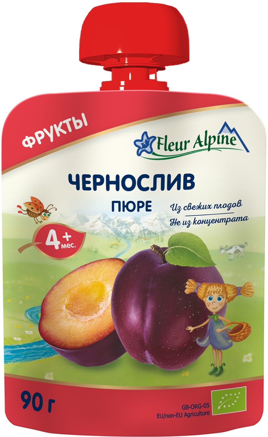 Изображение товара Пюре Fleur Alpine Organic Чернослив с 4 месяцев 90г