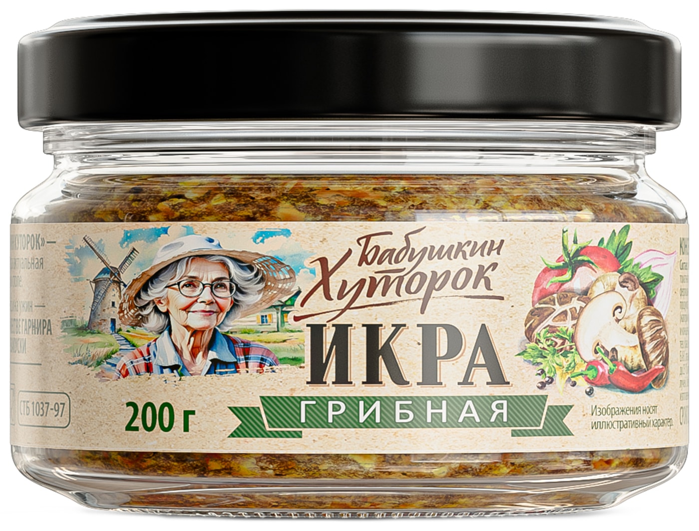 Изображение товара Икра грибная Бабушкин Хуторок 200г