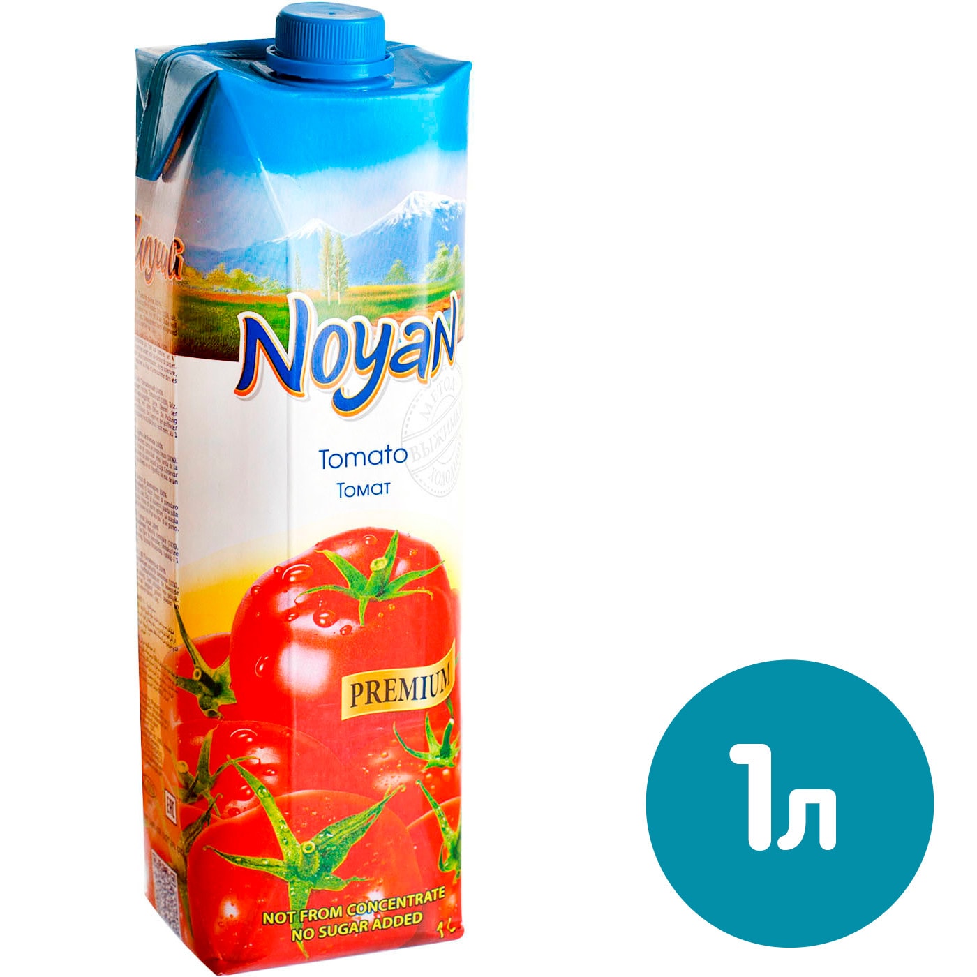 Изображение товара Томатный сок Noyan 1 литр натуральный со вкусом свежих помидоров