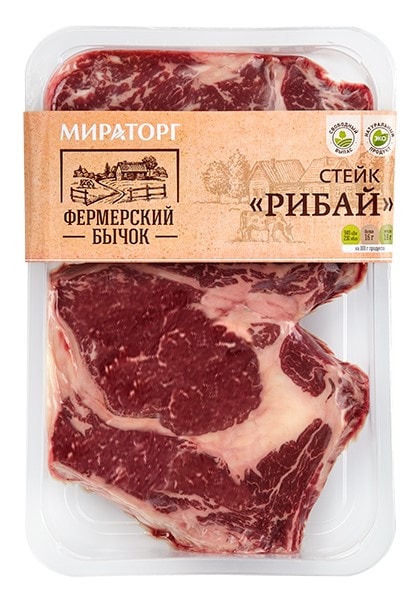 Изображение товара Стейк говяжий Рибай Мираторг 500г из свежего мяса высокого качества