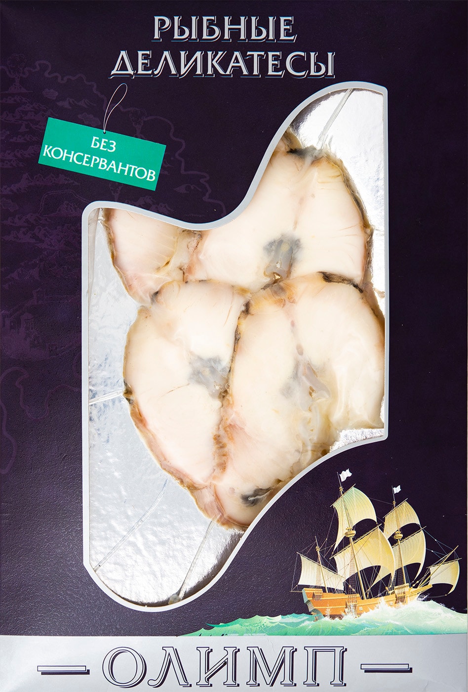 Изображение товара Осетр Олимп горячего копчения ломтики 130г