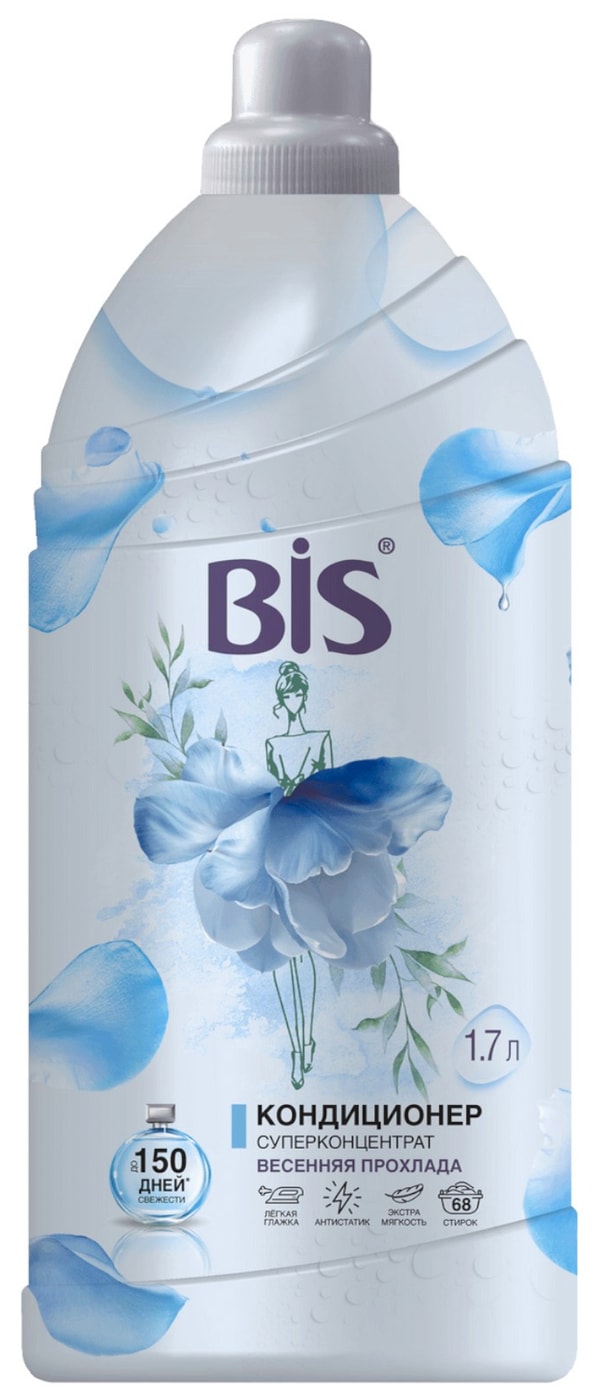 Изображение товара Кондиционер для белья Bis концентрированный Весенняя прохлада 1.7л