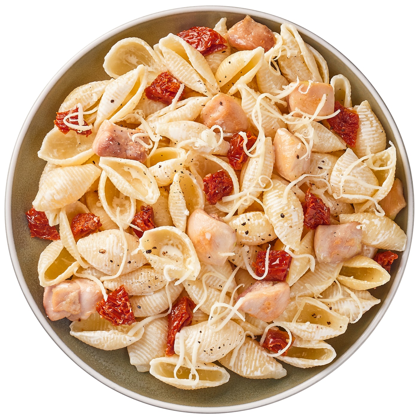 Изображение товара Паста Перекресток Select с цыпленком в соусе Пепе Верде 230г быстрое блюдо