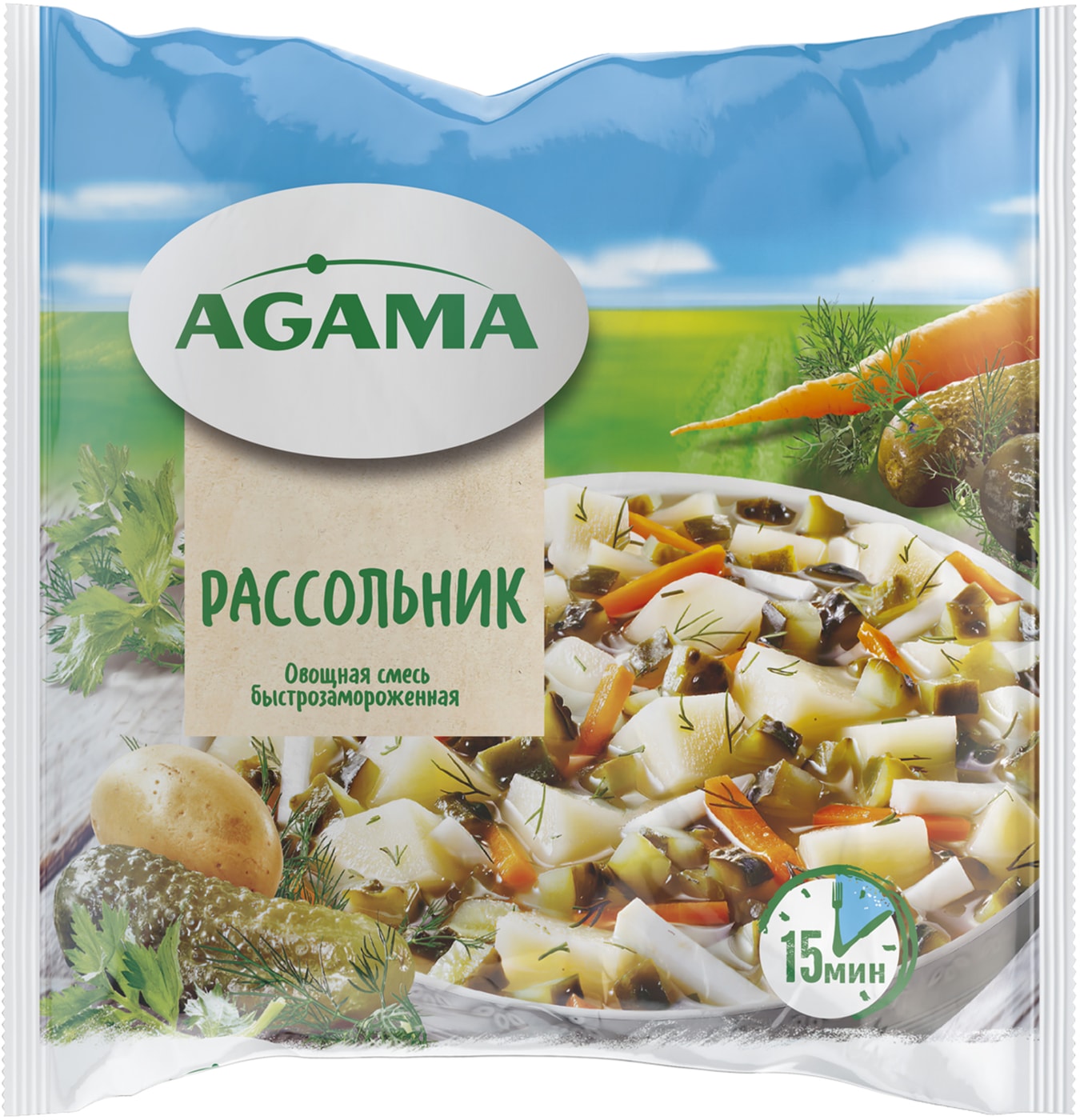 Изображение товара Смесь овощная Agama Рассольник 400г