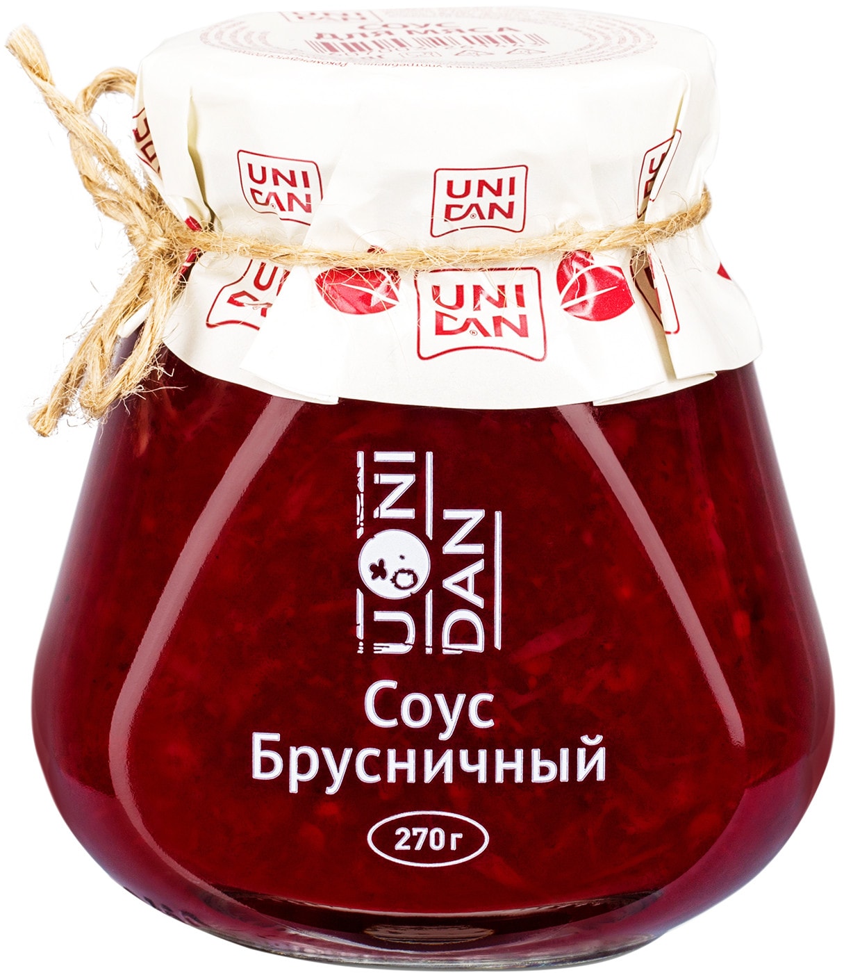 Изображение товара Соус Uni Dan Брусничный 270г