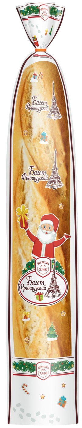 Изображение товара Французский багет 250 г от Щелковохлеб свежий и натуральный хлеб