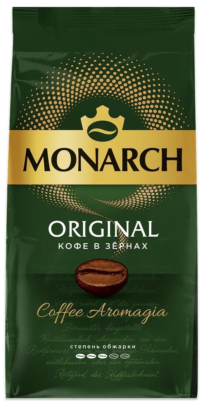 Изображение товара Кофе Monarch Ориджинал в зернах 230 г Средняя обжарка