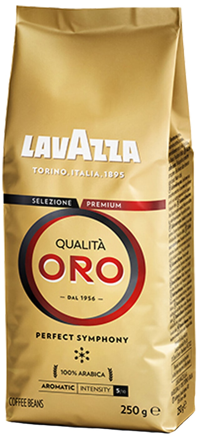 Изображение товара Кофе в зернах Lavazza Qualita Oro 250г — итальянский бленд Арабика для эспрессо