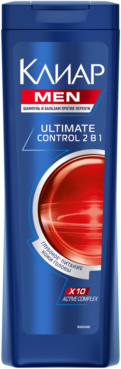 Изображение товара Шампунь для волос Clear Men Ultimate Control против перхоти 400мл 2в1